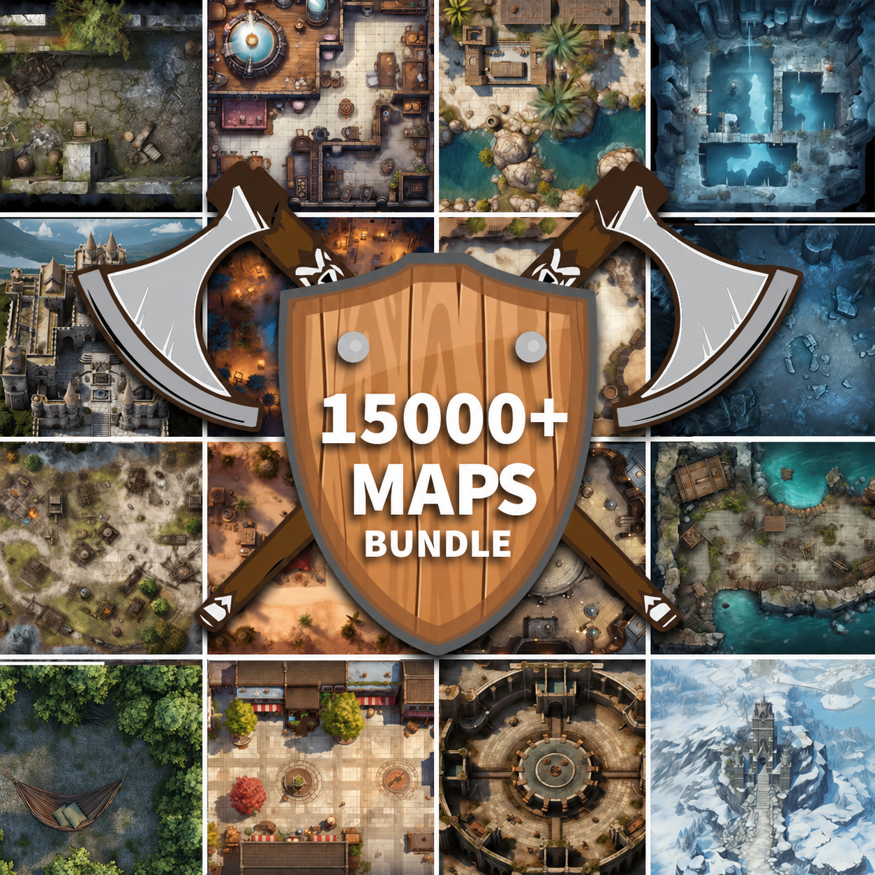 The Ultimate RPG Maps Bundle - 15000 Designs