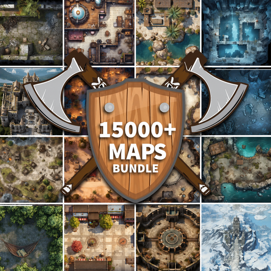 The Ultimate RPG Maps Bundle - 15000 Designs