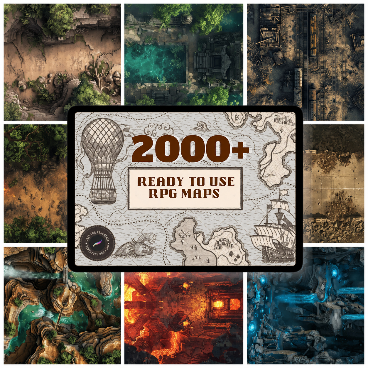 7000+ Ultimate RPG Map Making Bundle - For RPG Visionaries