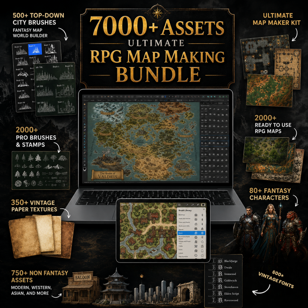 7000+ Ultimate RPG Map Making Bundle - For RPG Visionaries