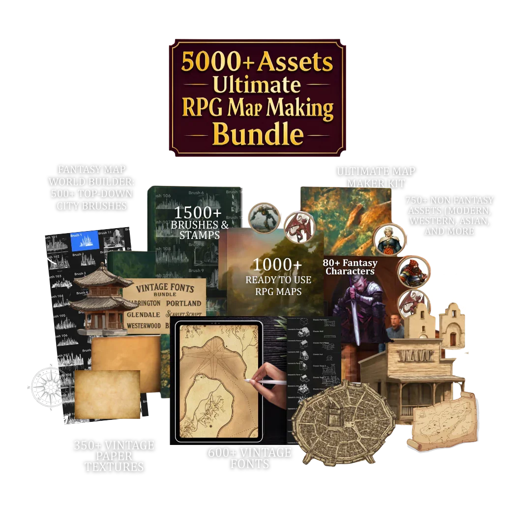 5000+ Ultimate RPG Map Making Bundle - For RPG Visionaries